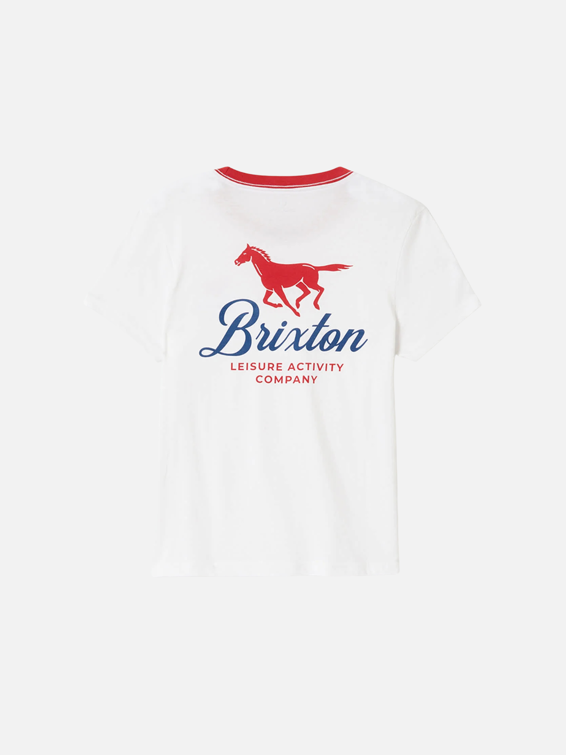 BRIXTON-Leisure Activity Crewneck Tee-White