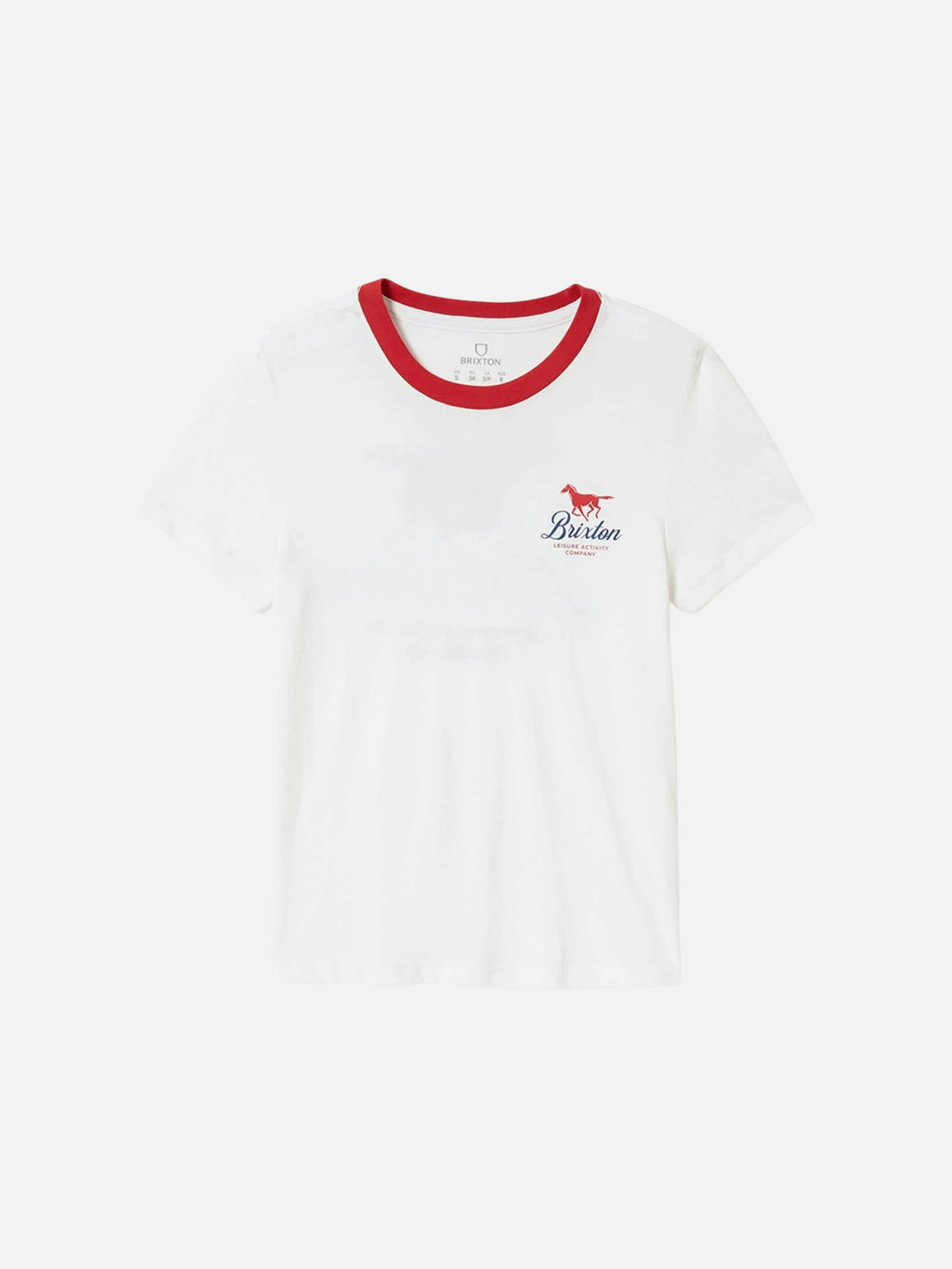 BRIXTON-Leisure Activity Crewneck Tee-White