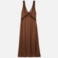 BRIXTON-The Ridge Slip Dress-Pinecone Brown