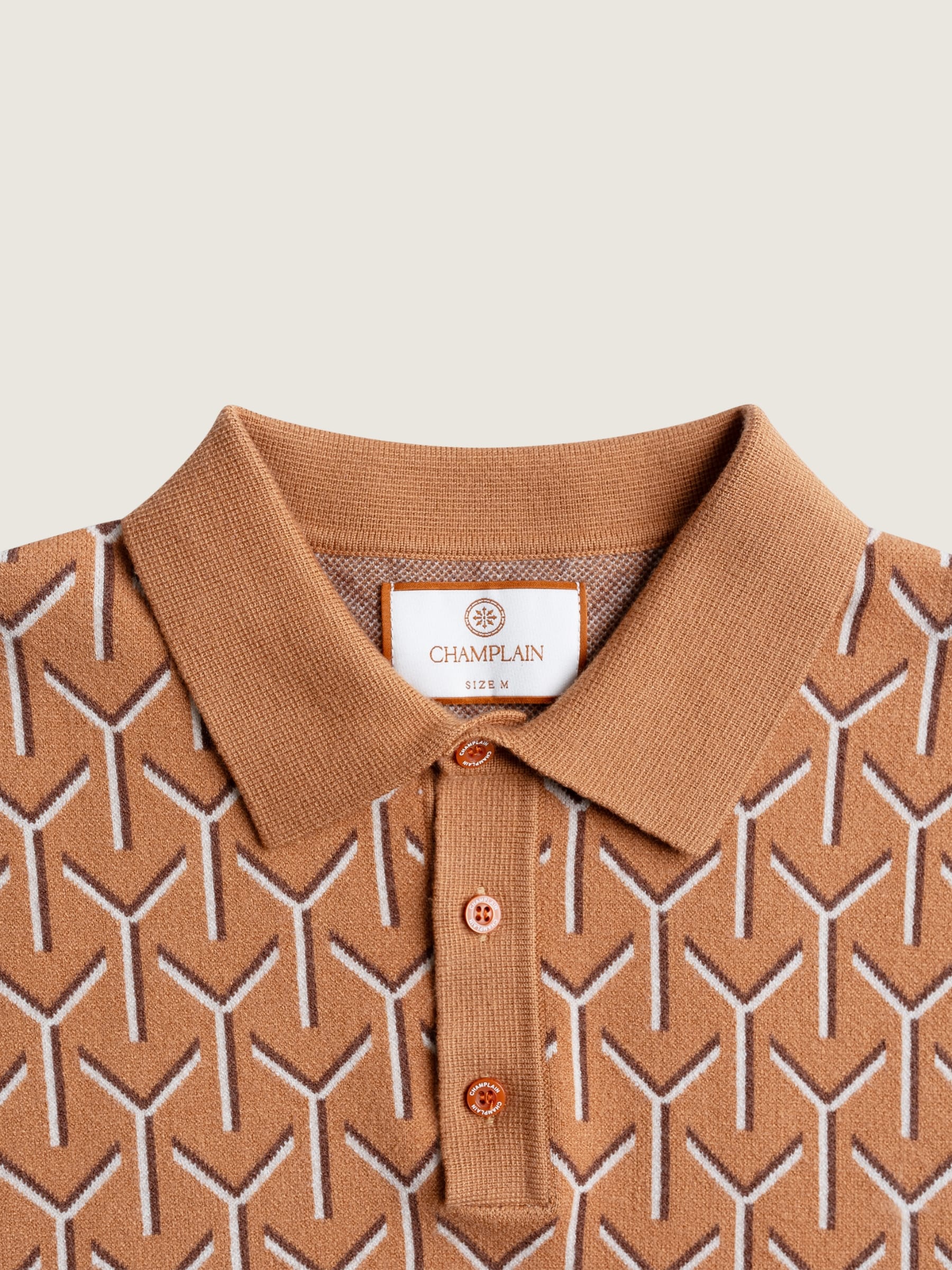 CHAMPLAIN - Chevron Knit Polo - 