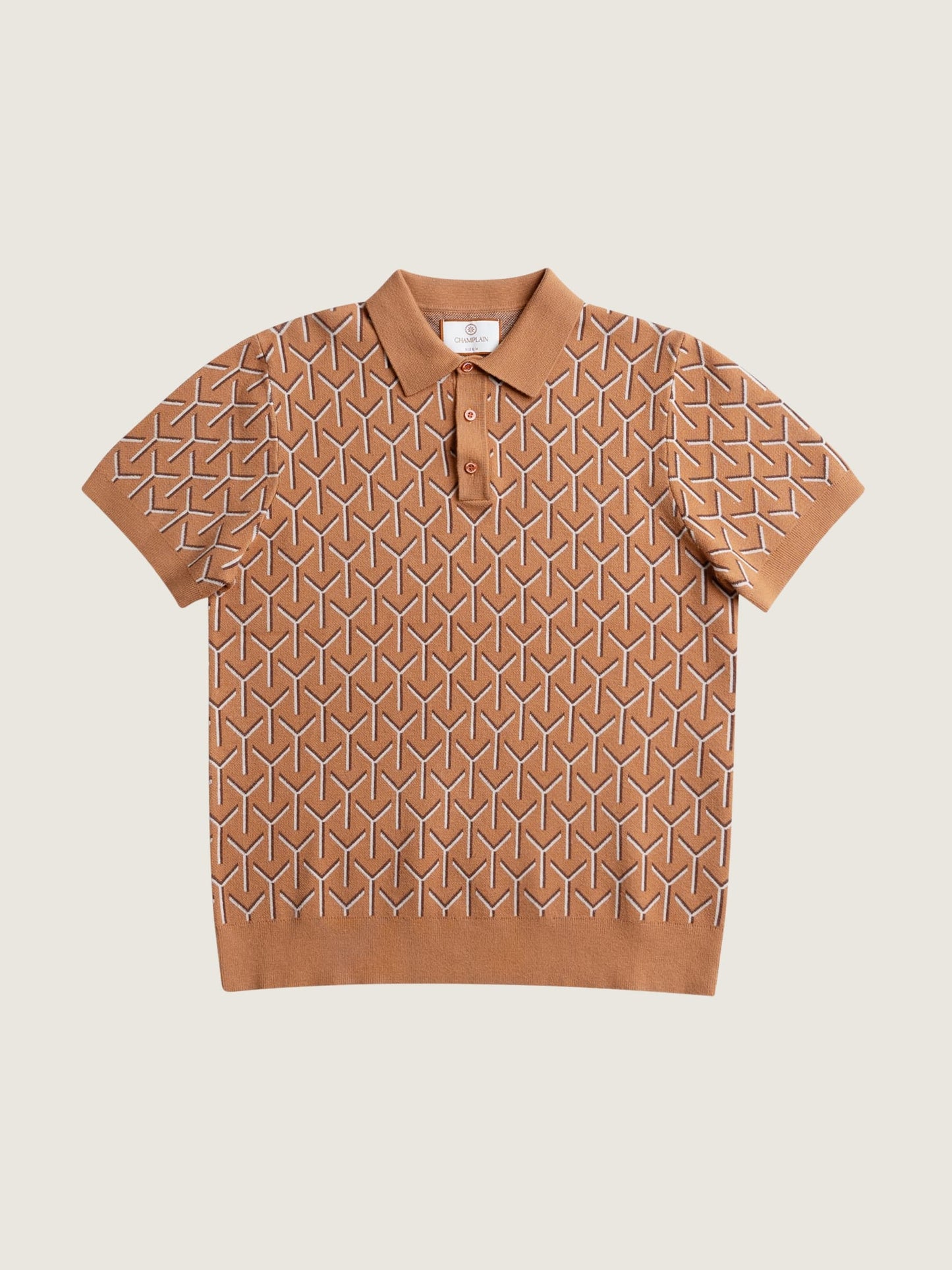 CHAMPLAIN - Chevron Knit Polo - 