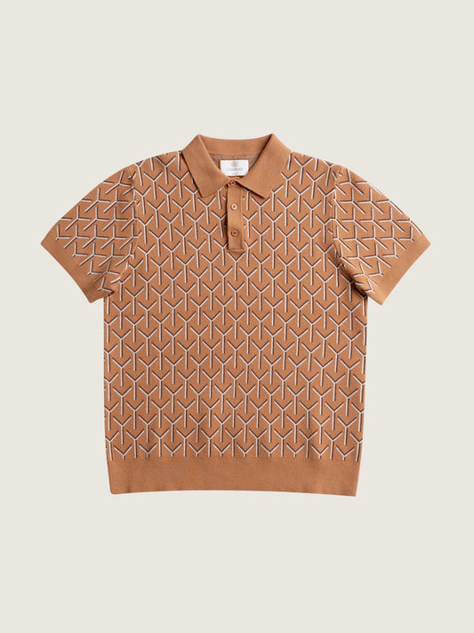 CHAMPLAIN - Chevron Knit Polo - 