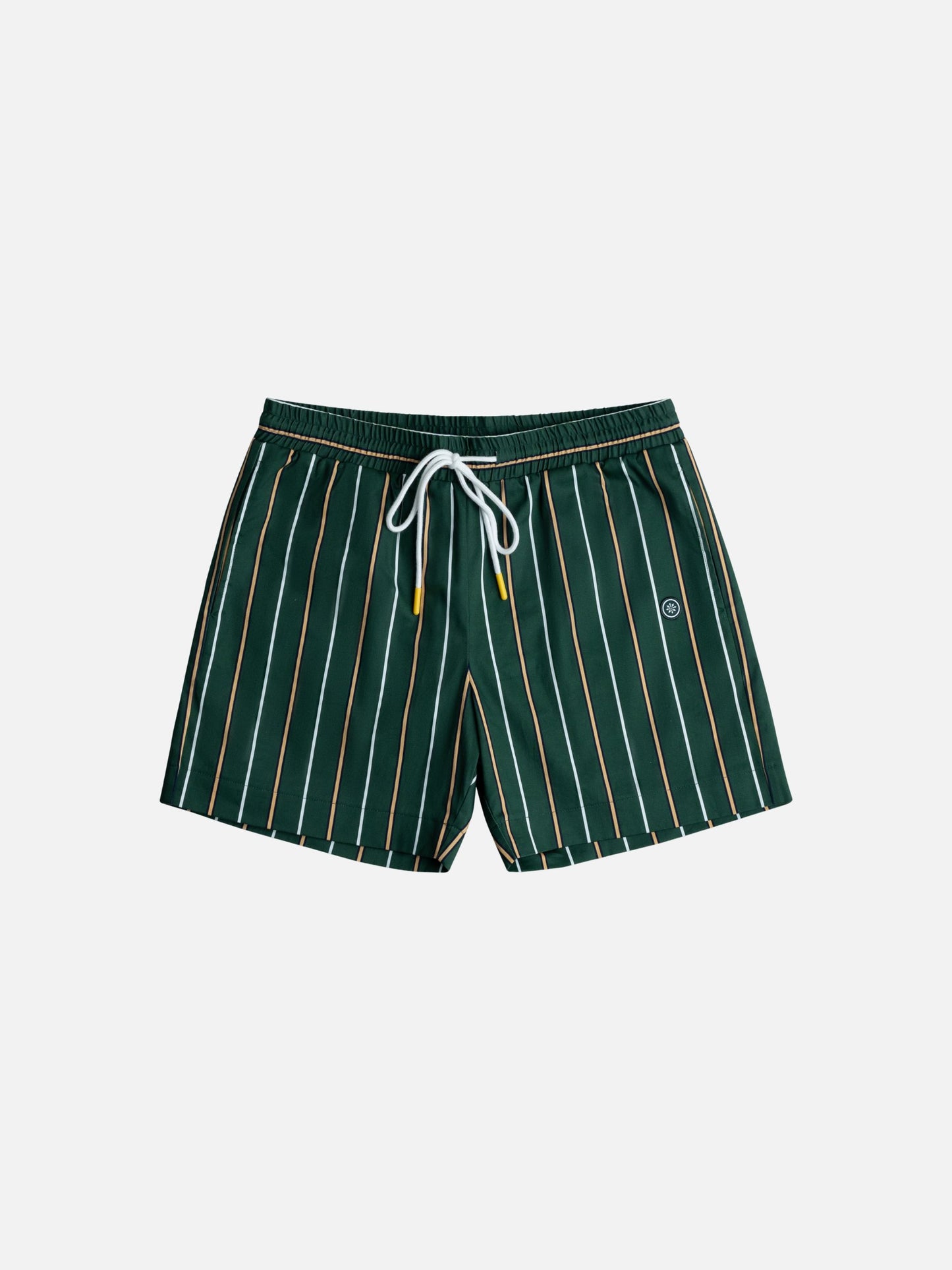 CHAMPLAIN - Day Shorts - Green / White / Yellow Striped