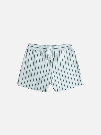 CHAMPLAIN - Day Shorts - White / Green Striped