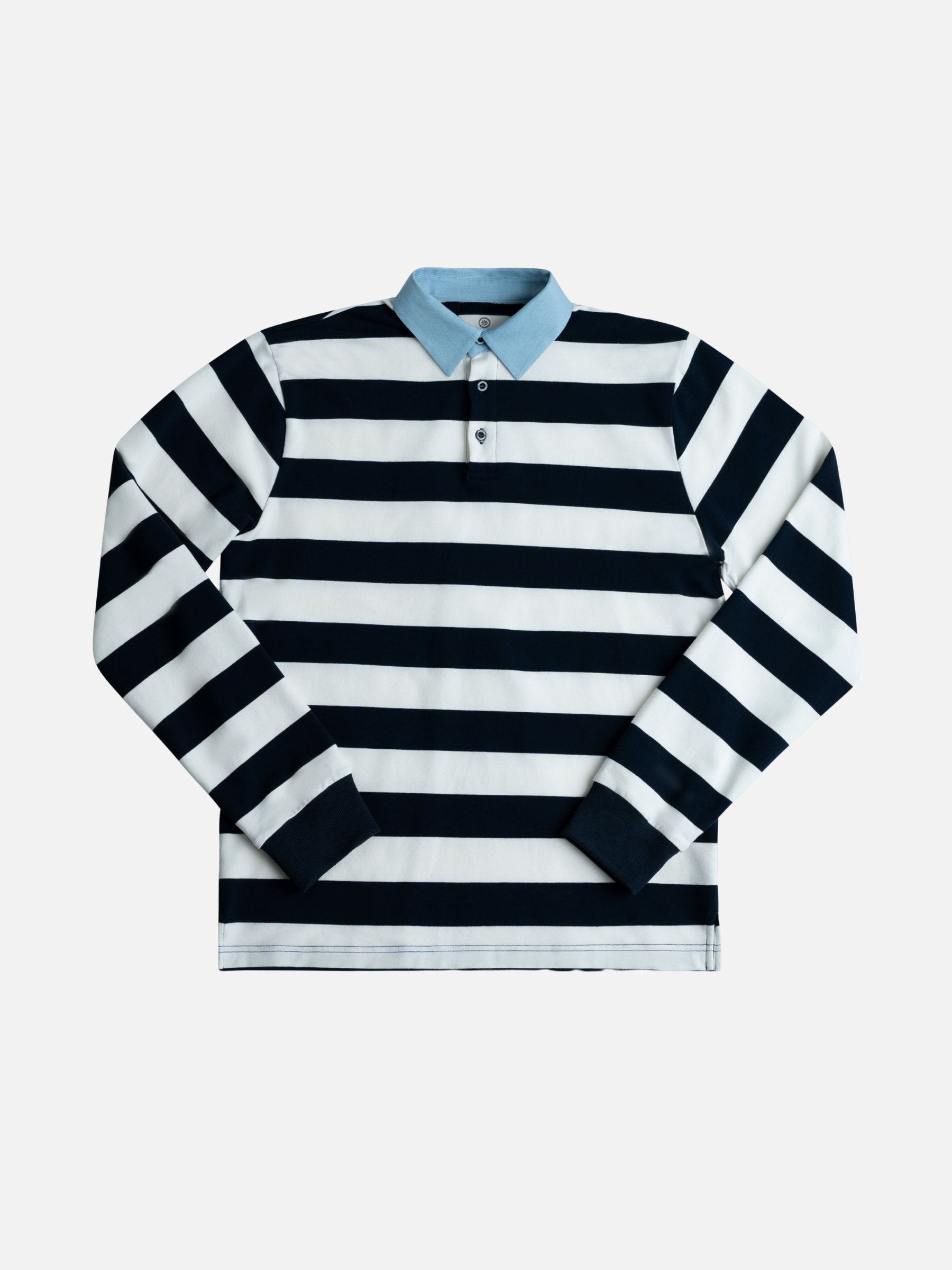 CHAMPLAIN - Denim Collar Rugby Shirt - 