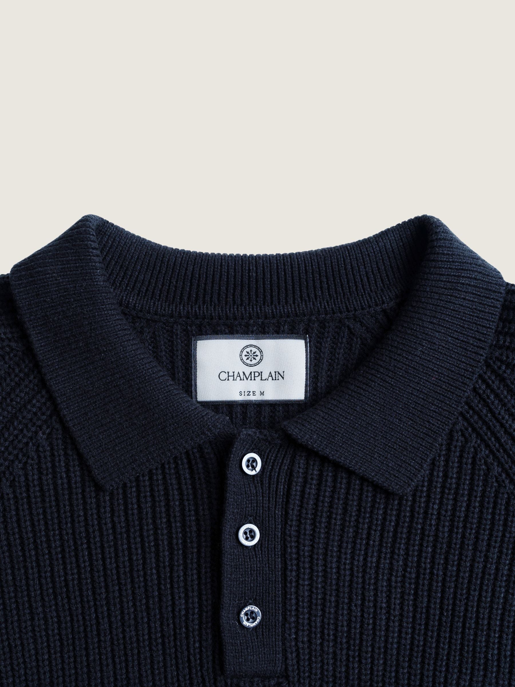 CHAMPLAIN - Fisherman Knit Polo - 