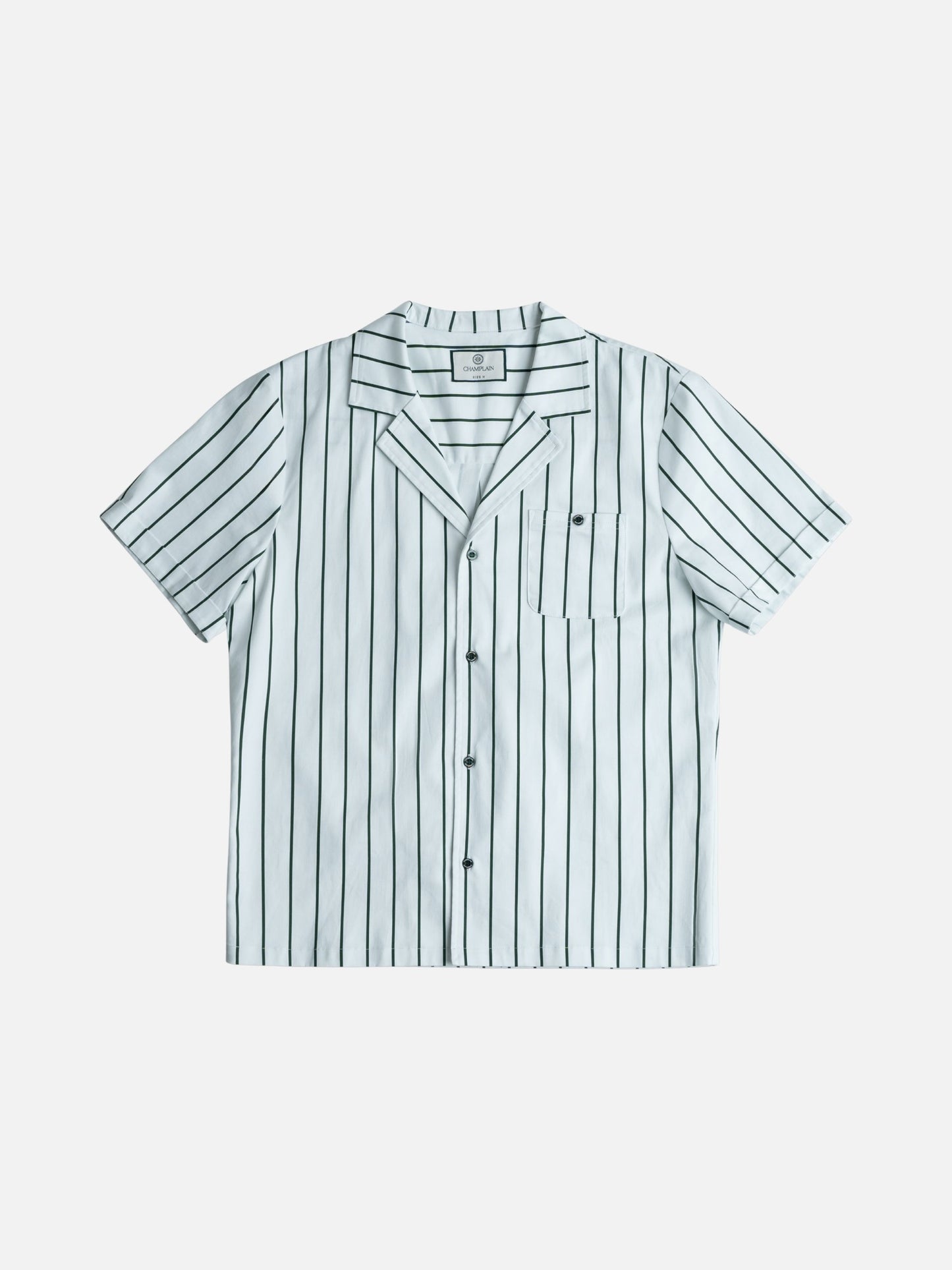 CHAMPLAIN - Striped Camp Collar Shirt - 