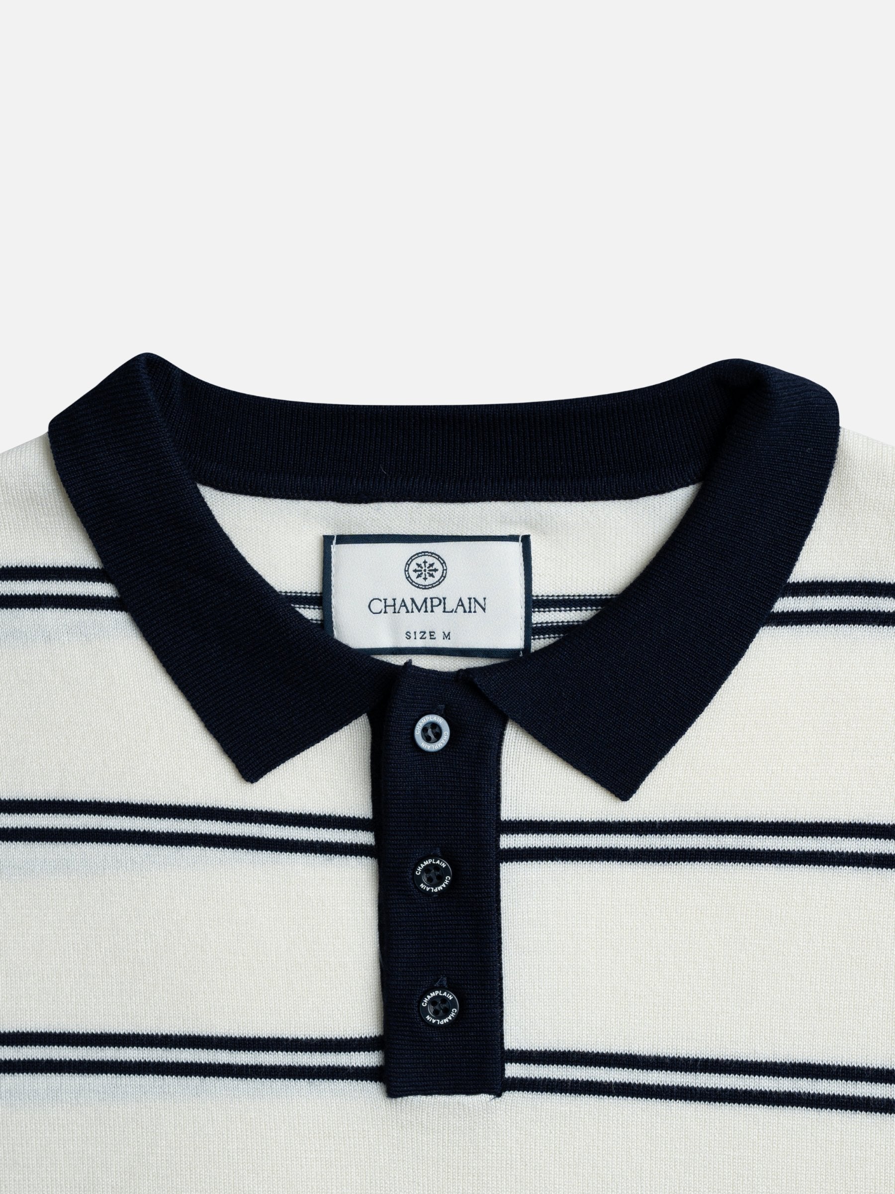 CHAMPLAIN - Striped Knit Polo - 