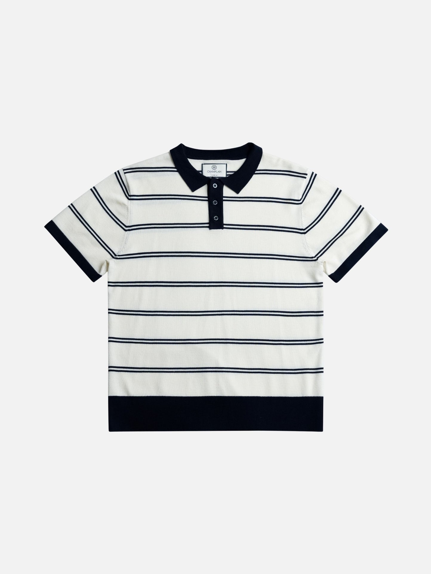 CHAMPLAIN - Striped Knit Polo - 