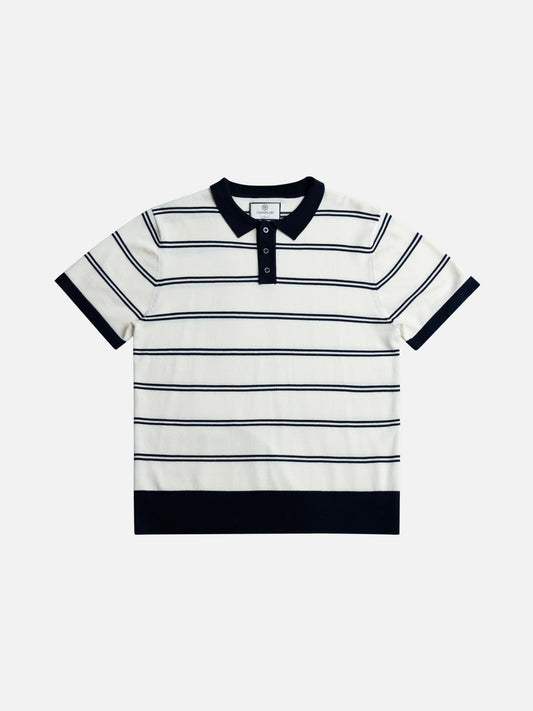 CHAMPLAIN - Striped Knit Polo - 
