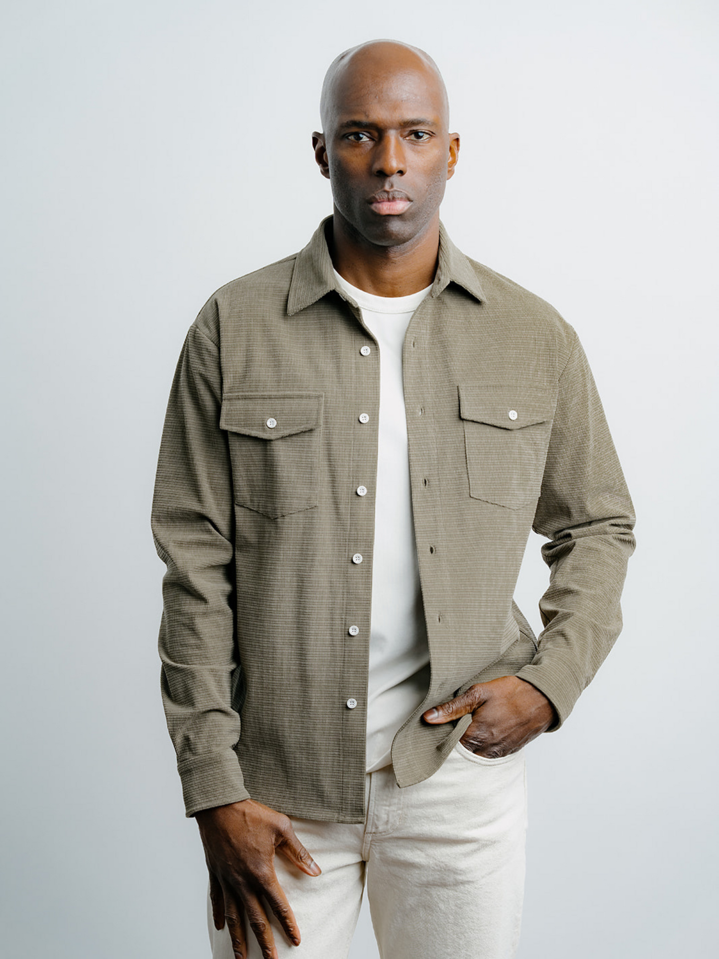 Textured Overshirt