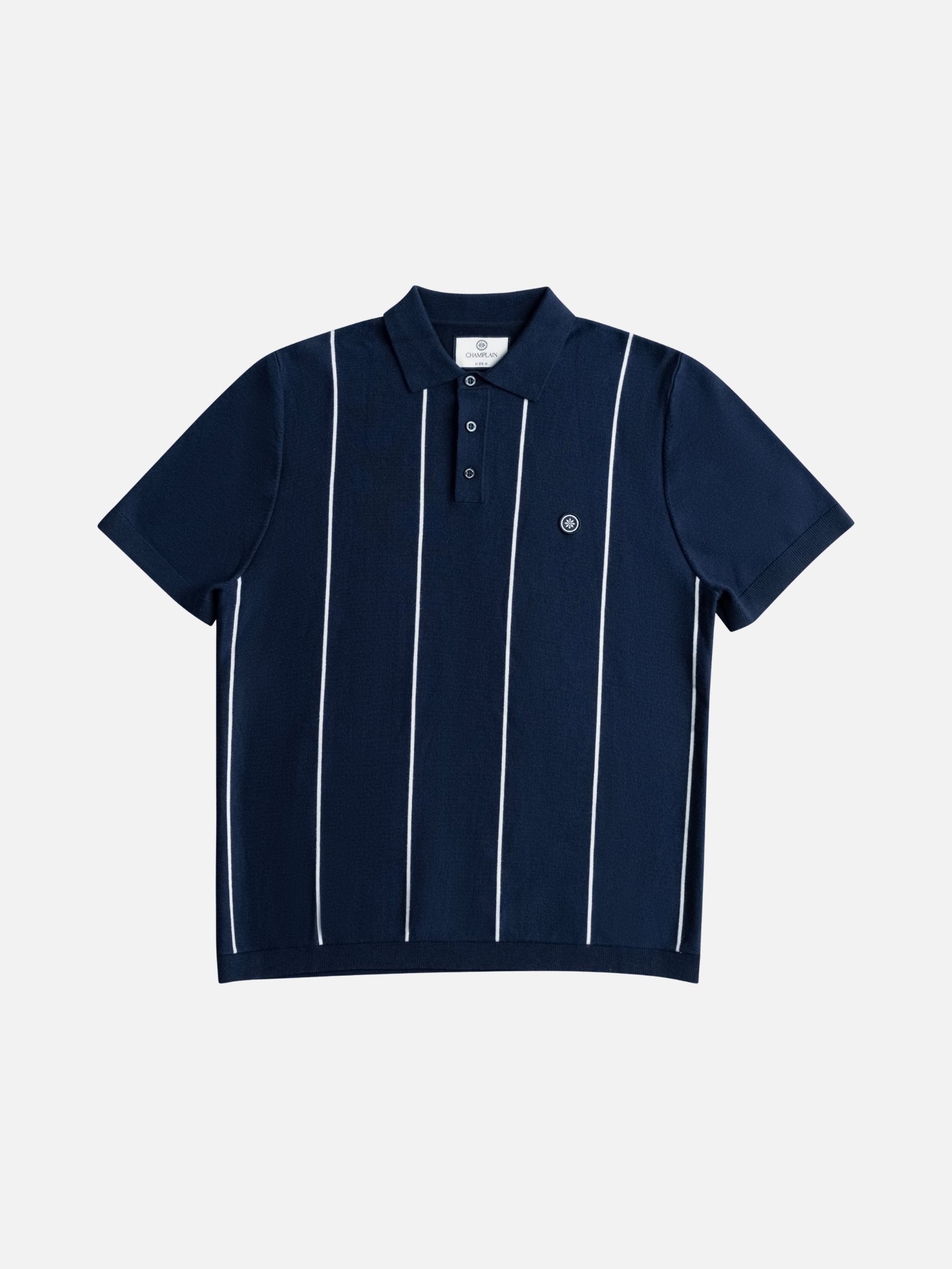 CHAMPLAIN - Vertical Stripe Knit Polo - 