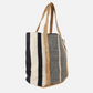 COLAB-Santa Barbara Stripe Tote-Cream / Black