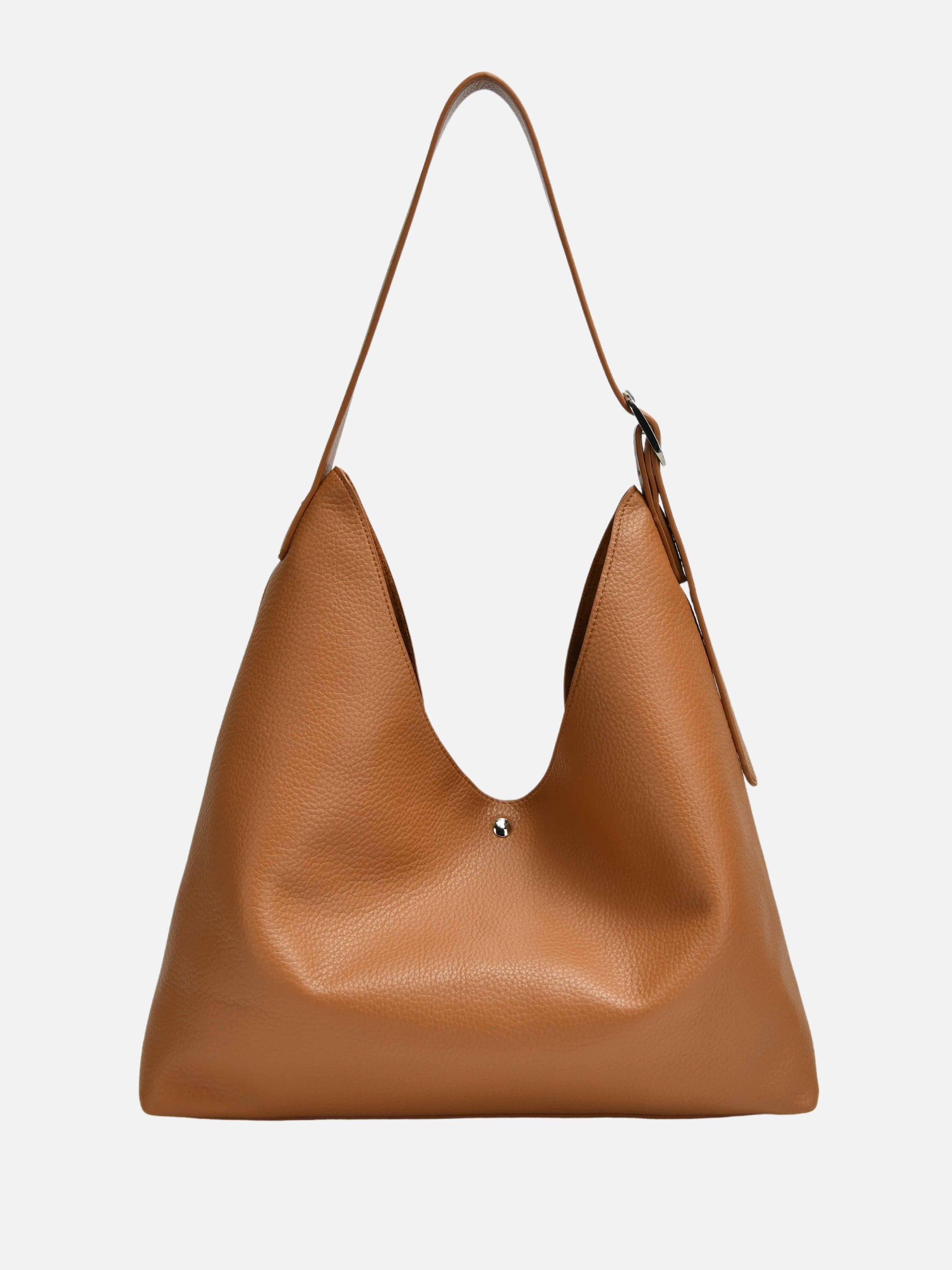 COLAB - Jamie Hobo Bag with Pouch - Tan