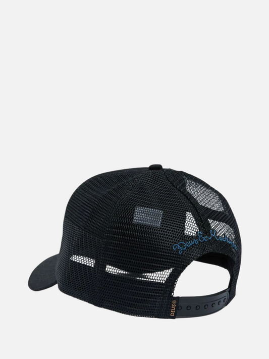 DEUS EX MACHINA-Pill Logo Trucker Hat-Black