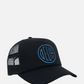 DEUS EX MACHINA-Pill Logo Trucker Hat-Black
