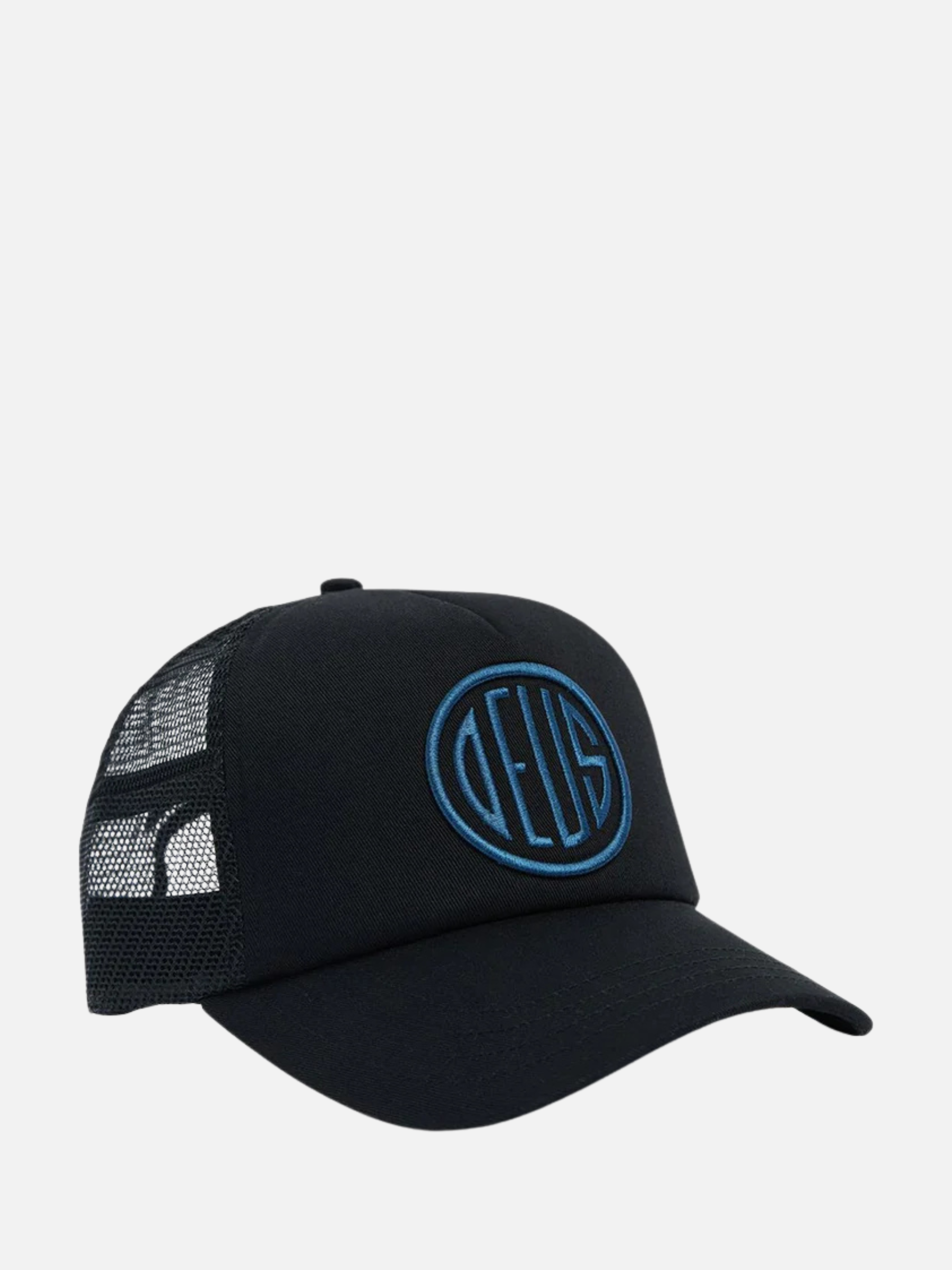 DEUS EX MACHINA-Pill Logo Trucker Hat-Black