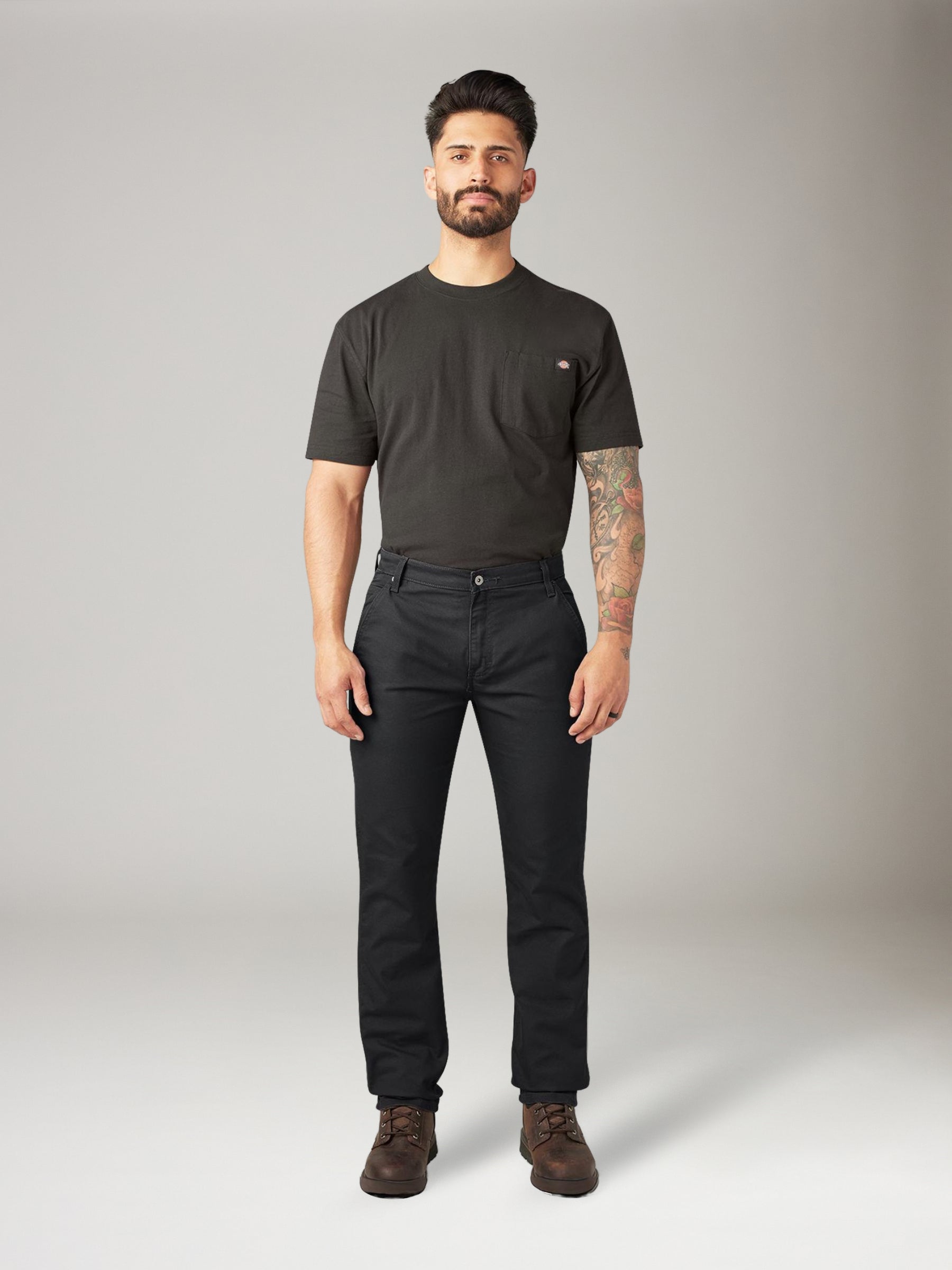 DICKIES - FLEX Duck Carpenter Pants - Stonewashed Black