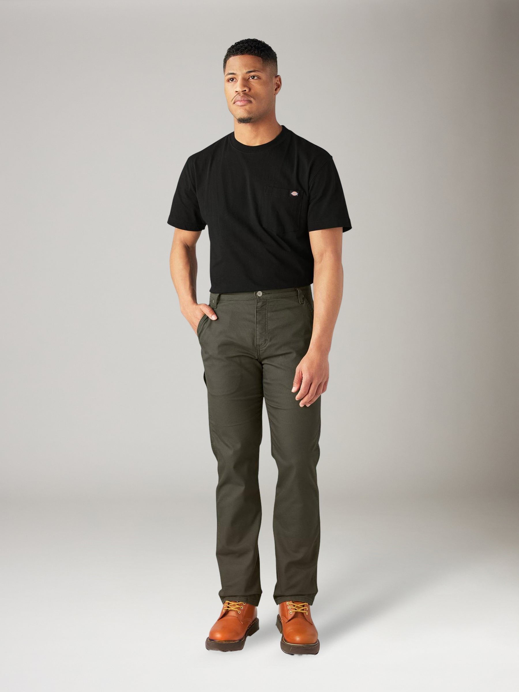 DICKIES - FLEX Duck Carpenter Pants - Stonewashed Moss