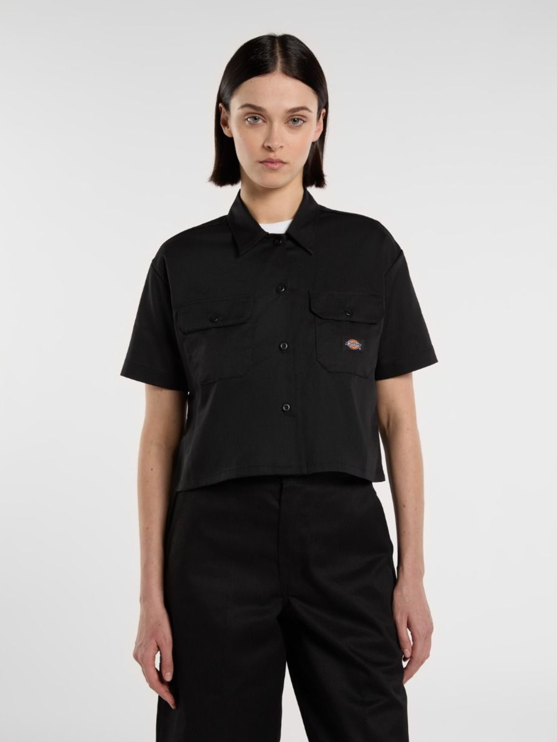 DICKIES - Cropped Short-Sleeve Work Shirt