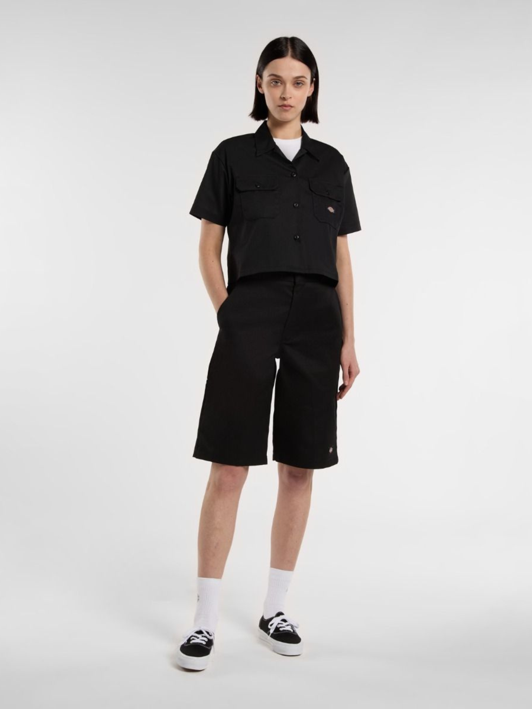 DICKIES - Cropped Short-Sleeve Work Shirt