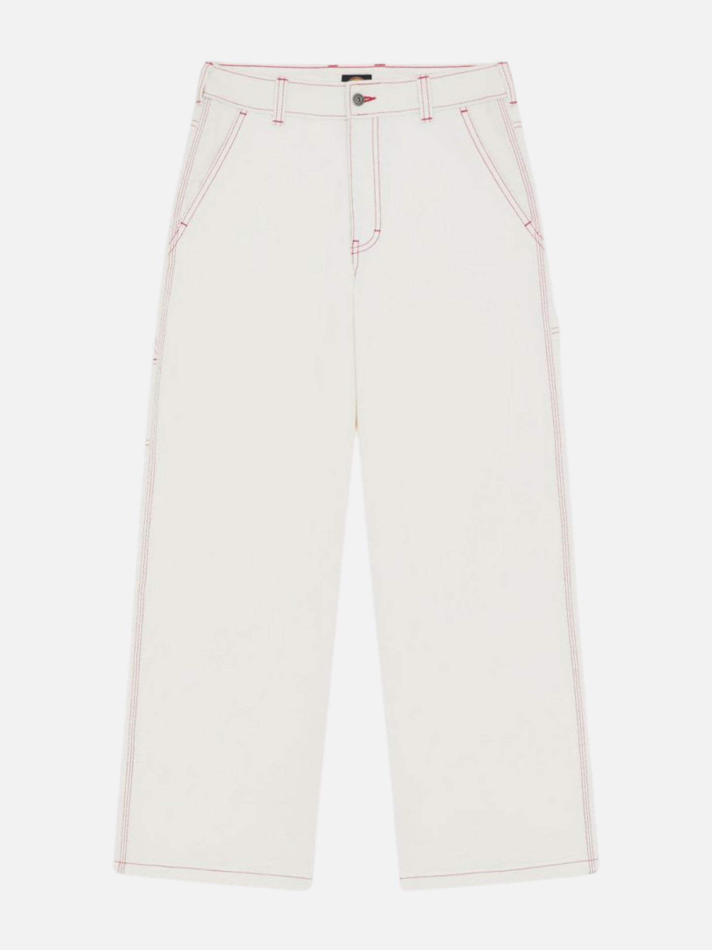 DICKIES-X Loose Denim Carpenter Pants-Egret
