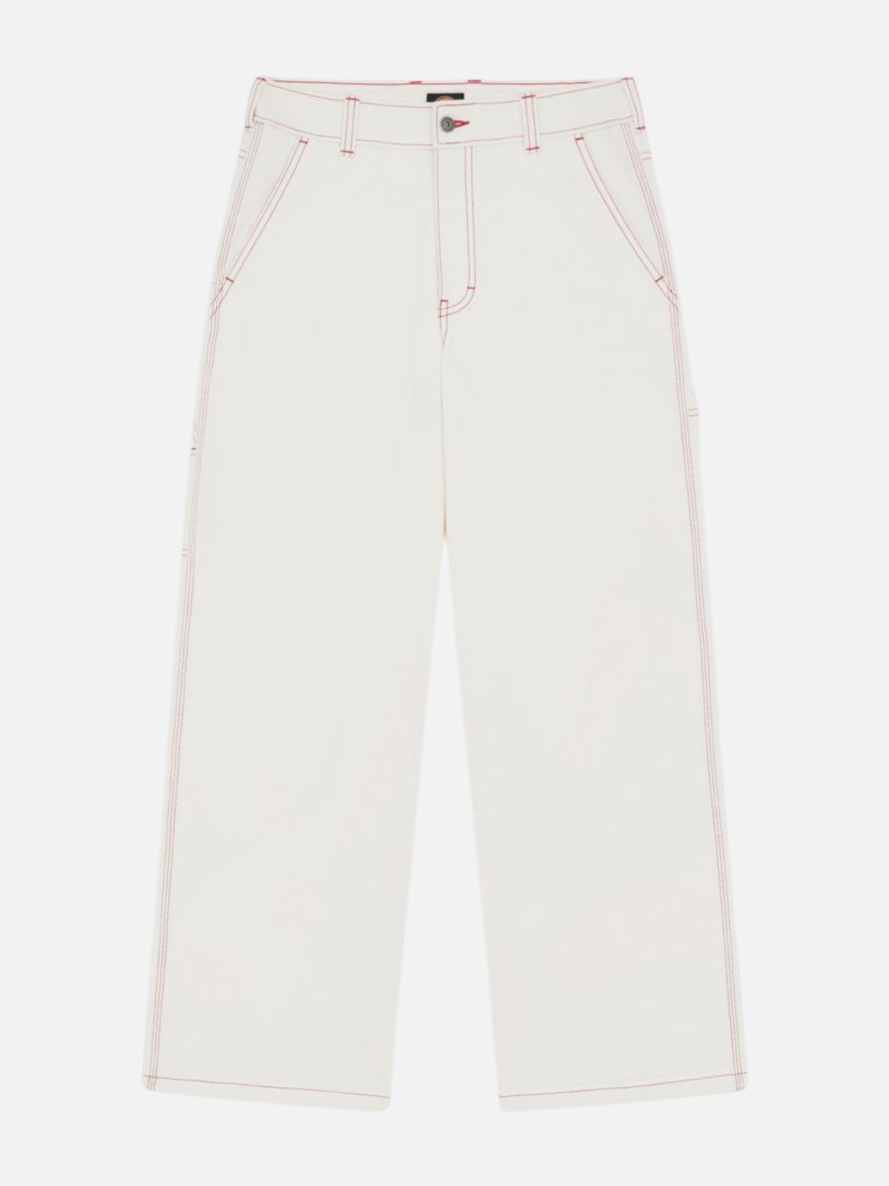 DICKIES-X Loose Denim Carpenter Pants-Egret