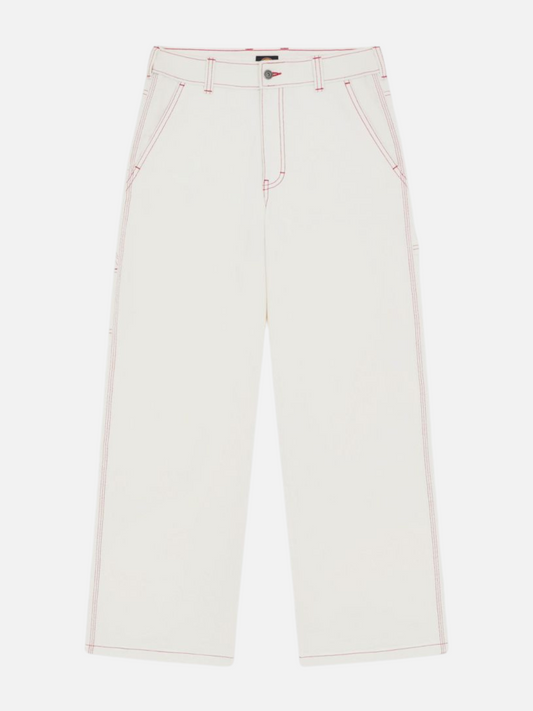 DICKIES-X Loose Denim Carpenter Pants-Egret