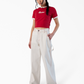 DICKIES-X Loose Denim Carpenter Pants-Egret