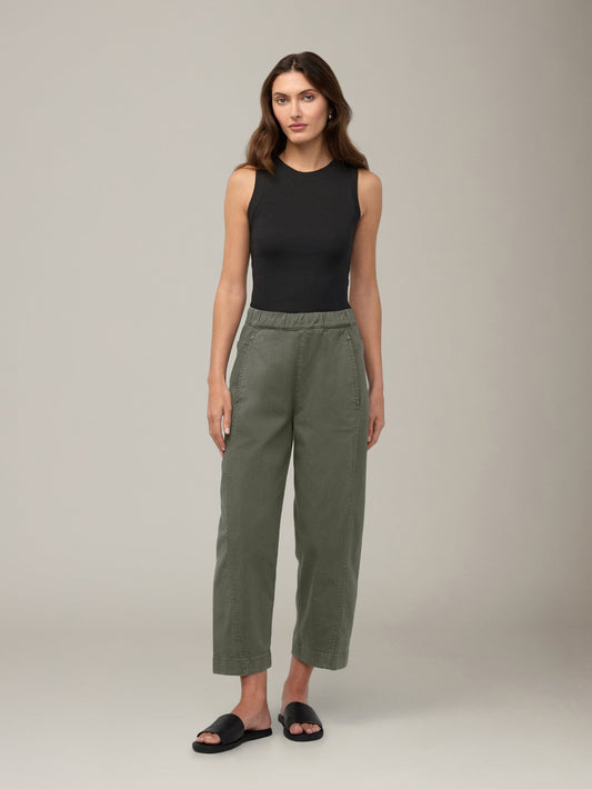 DUER - FlexTwill Barrel Pull On Pants - Thyme