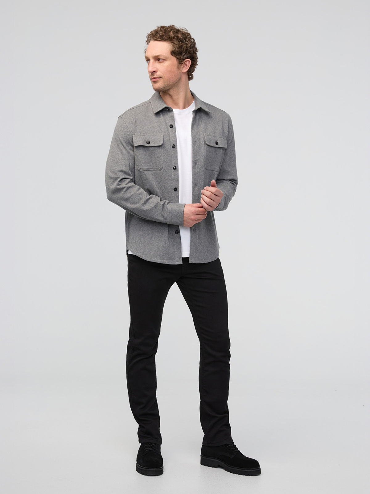 No Sweat Slim Straight Pants