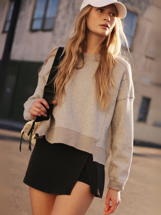 FREE PEOPLE-Hot Shot Mini Skort-Black