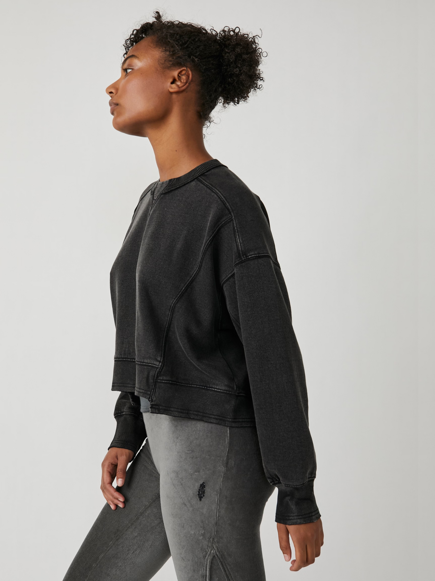 FREE PEOPLE-Intercept Pullover-Black
