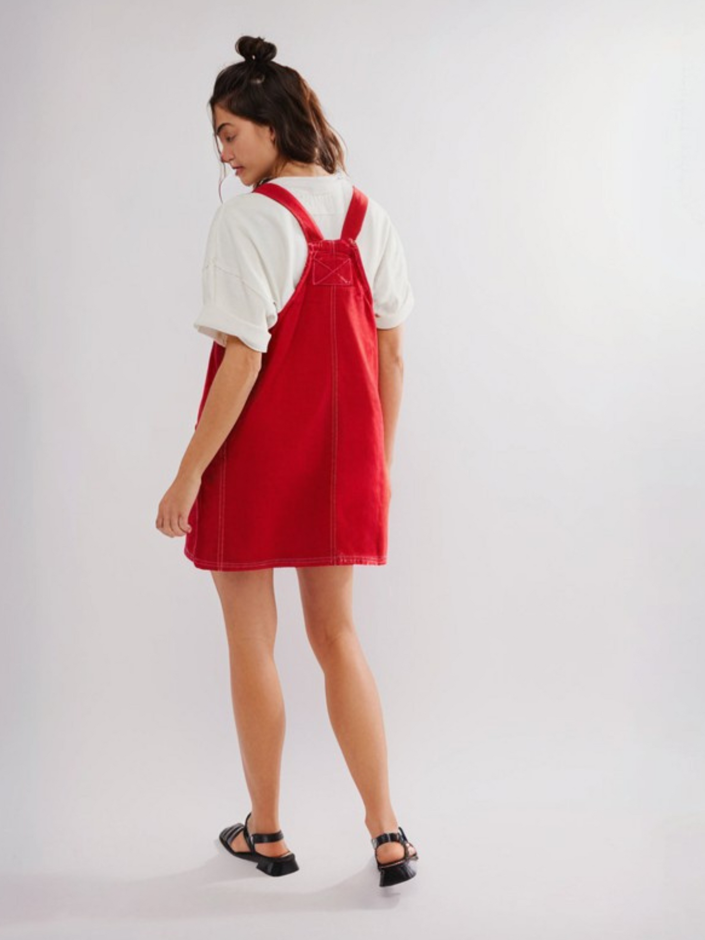 Overall Smock Mini Dress