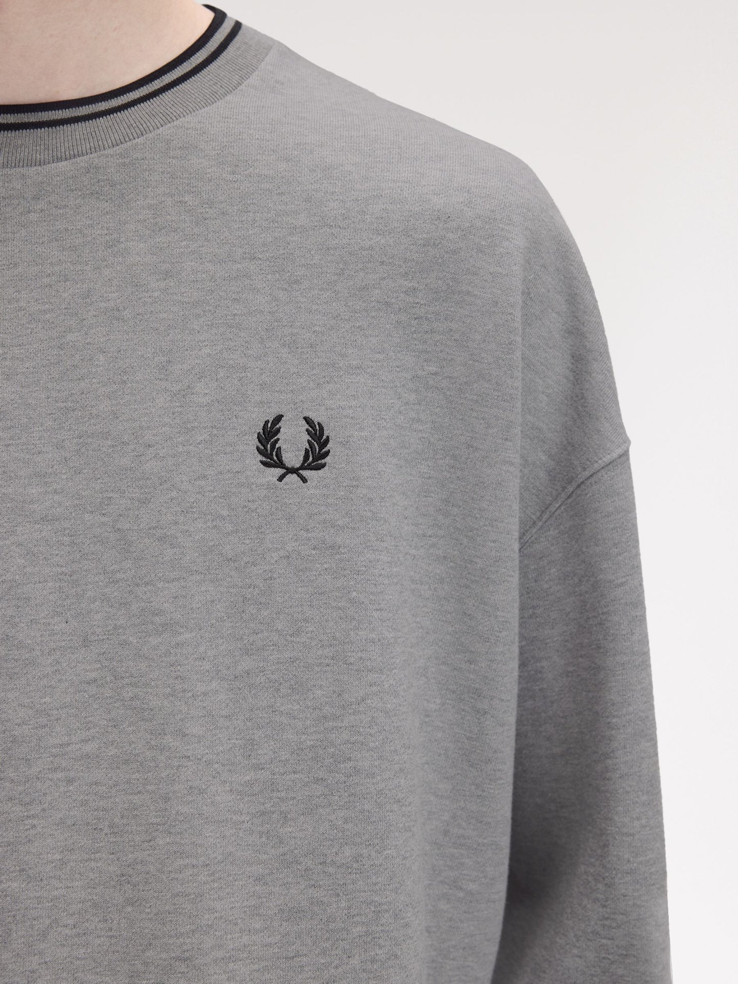 Oversized Tipped Sweatshirt