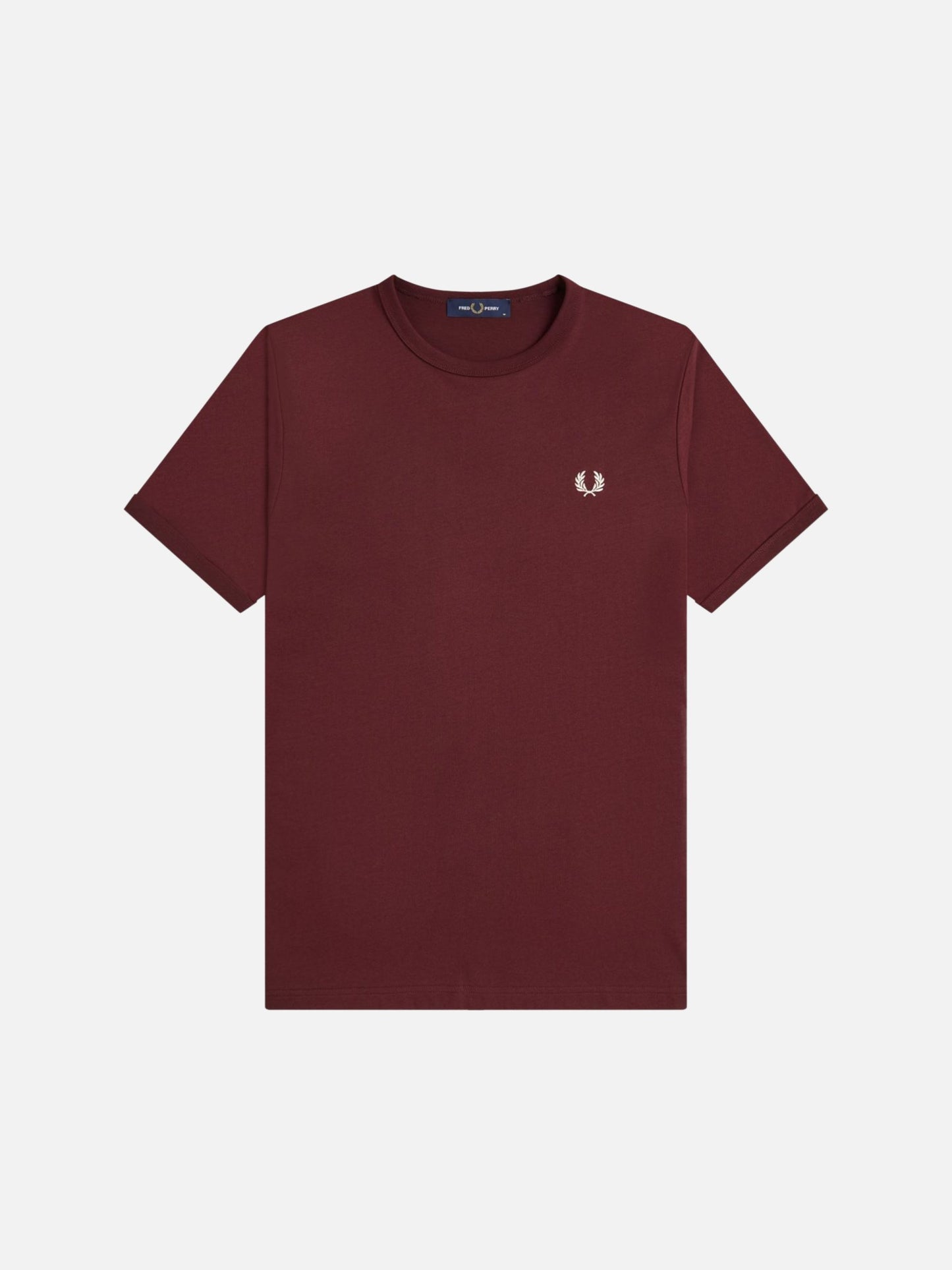 FRED PERRY - Ringer T-Shirt - Oxblood