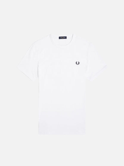 FRED PERRY - Ringer T-Shirt - White