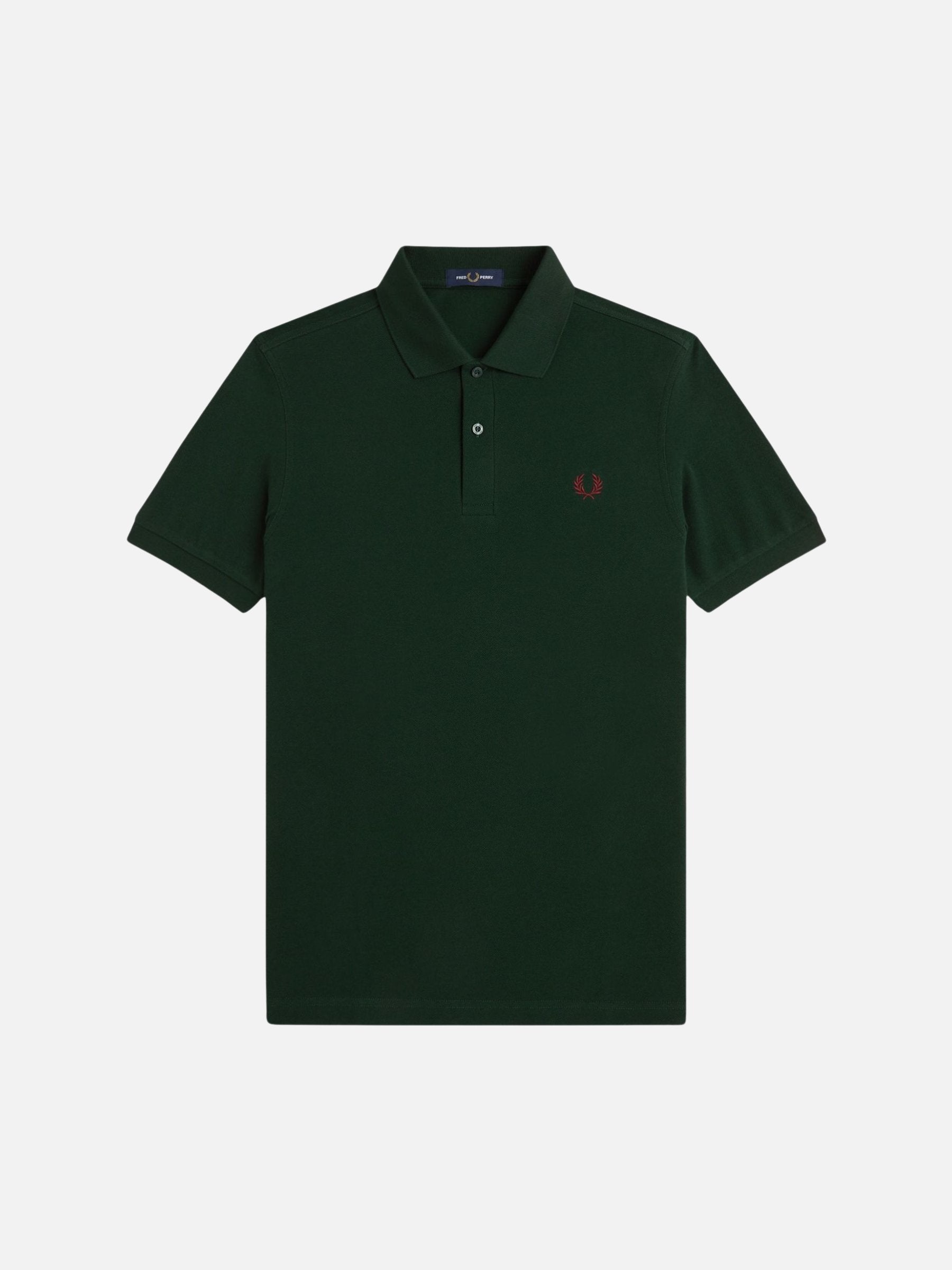 FRED PERRY - Tennis Shirt - Grassroots / Oxblood