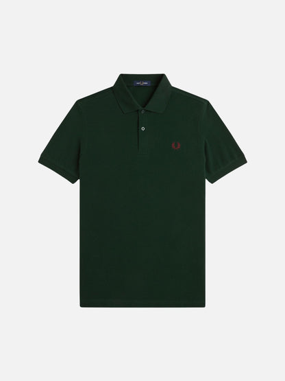 FRED PERRY - Tennis Shirt - Grassroots / Oxblood