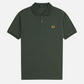 FRED PERRY TOPS Court Green / Honeycomb / S Plain Shirt