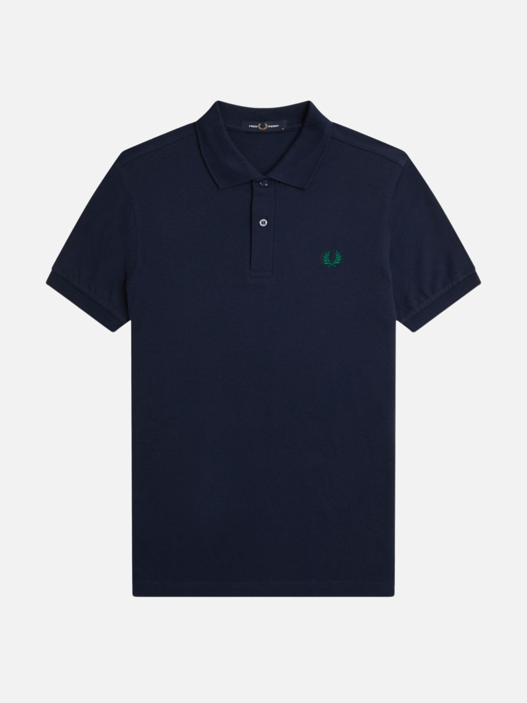 FRED PERRY TOPS Dark Carbon / Label Green / S Plain Shirt