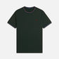 FRED PERRY - Twin Tipped T-Shirt - Grassroots / Stockport Blue / Oxblood
