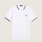 FRED PERRY - Twin Tipped Fred Perry Shirt - White / Black