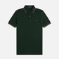 FRED PERRY - Twin Tipped Shirt - Grassroots / Stockport Blue / Oxblood