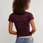 FREE PEOPLE - Angelina Lace Tee - 