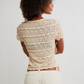 FREE PEOPLE - Angelina Lace Tee - 