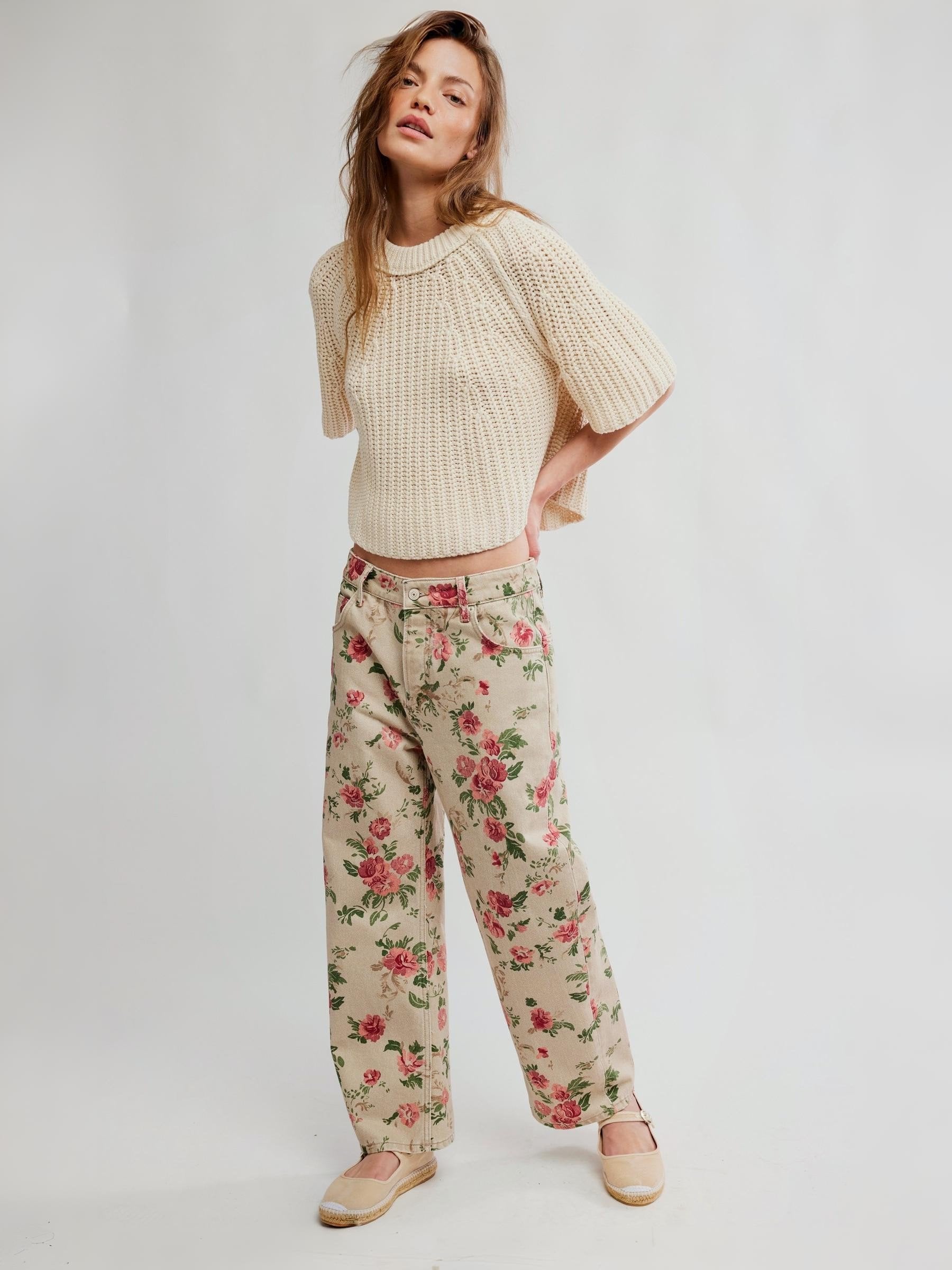 FREE PEOPLE - Army Sweater Tee - Whisper White