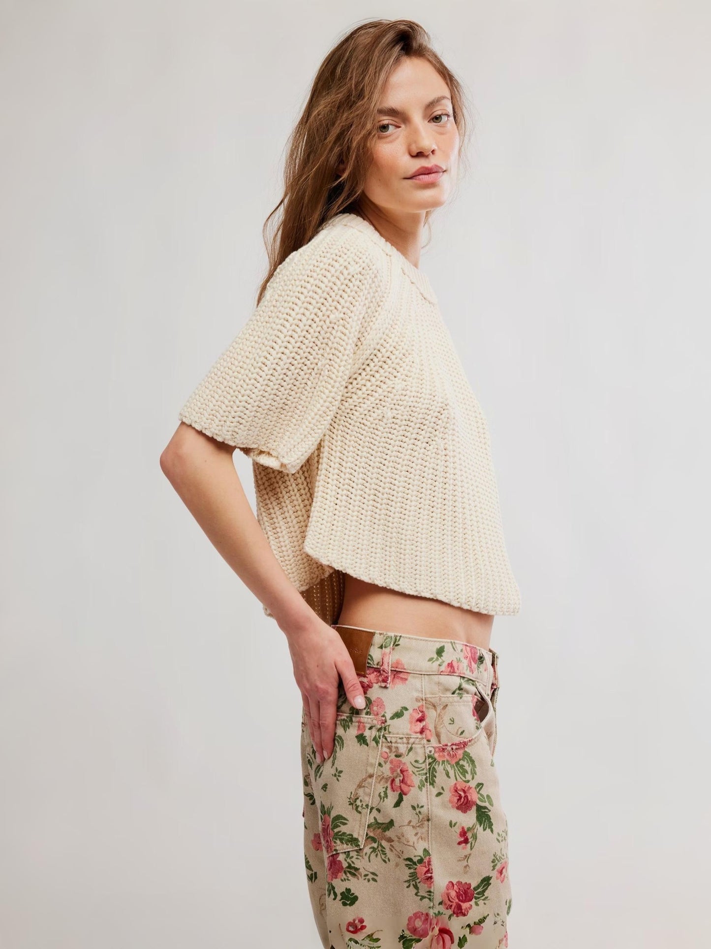 FREE PEOPLE - Army Sweater Tee - 