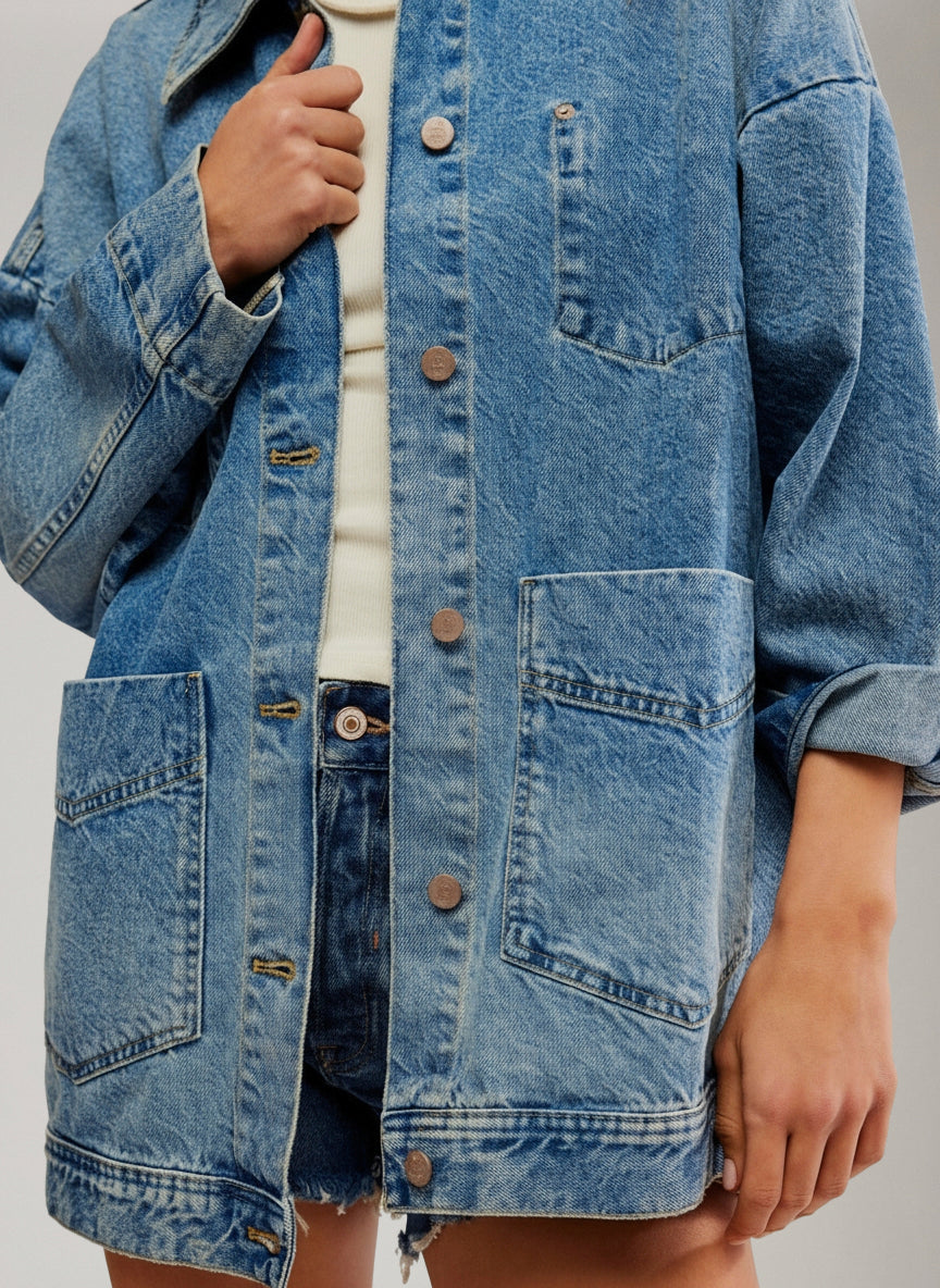 FREE PEOPLE - Avery Denim Jacket - 