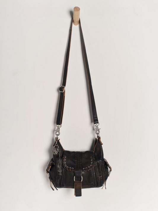 FREE PEOPLE - Baby Leigh Bag - Aged Graphite